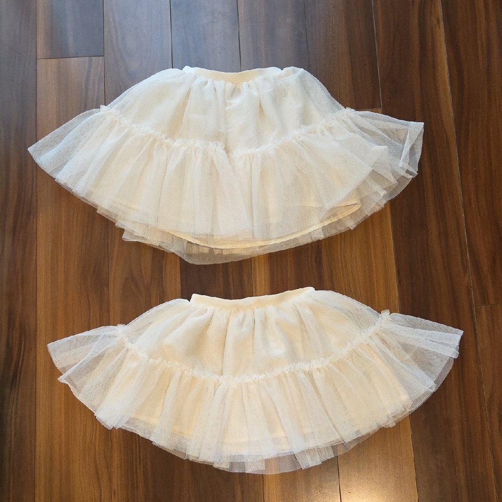 Old Navy Cream Tulle Skirt